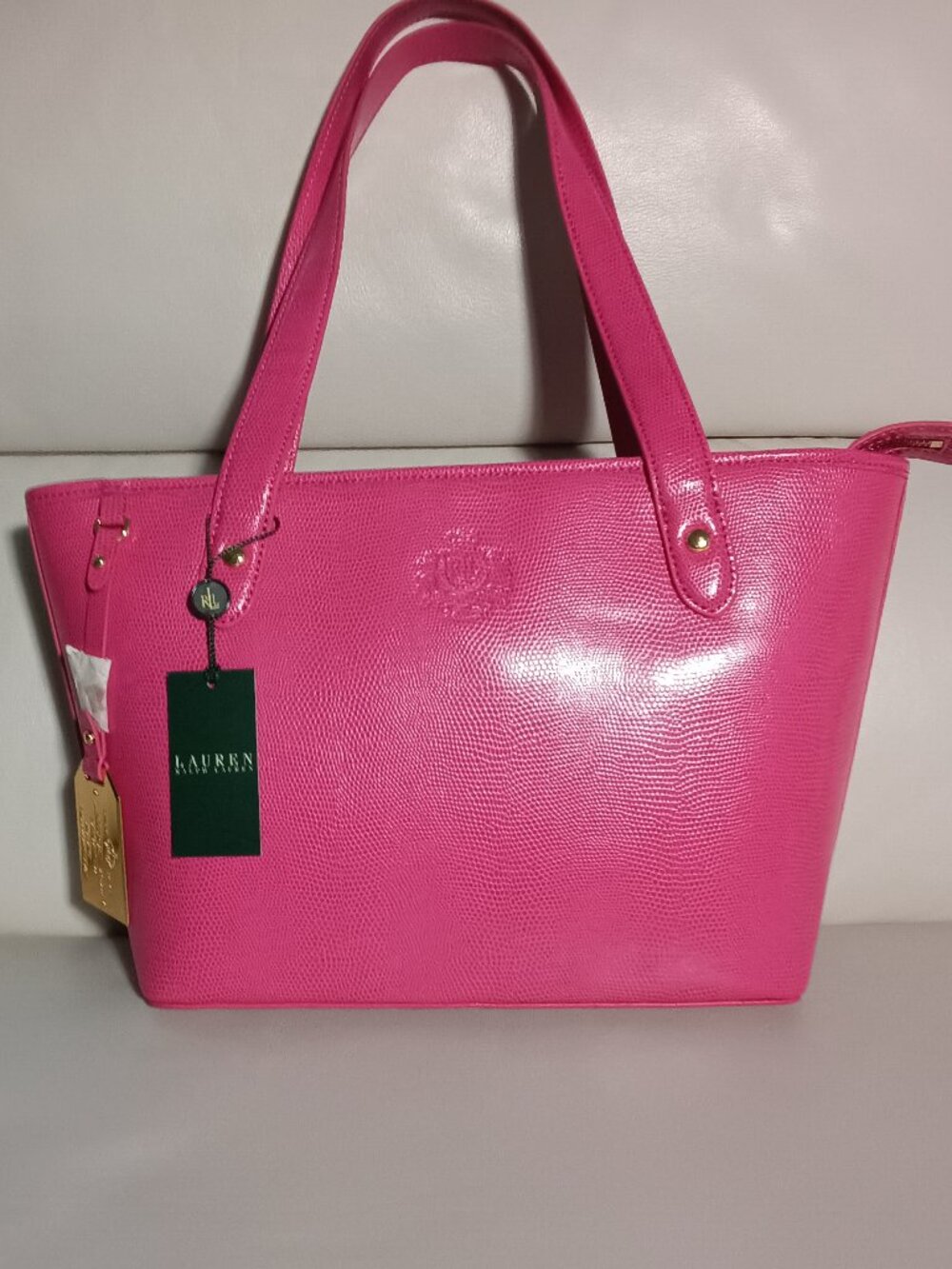 NWT Ralph Lauren Newton Shopper Tote Leather Bag